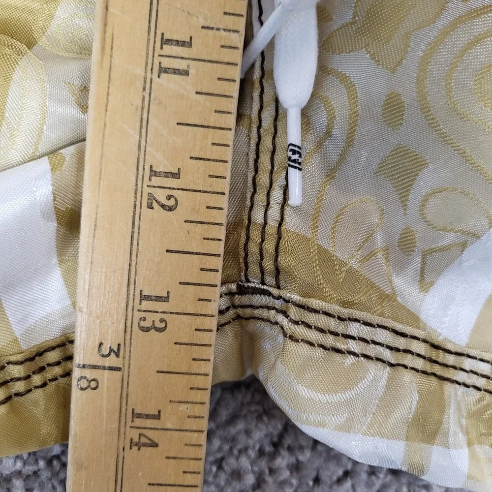 Billabong Men Board Shorts Plaid Paisley Skull Y2K Swim Trunks Gold Size 36 Rare